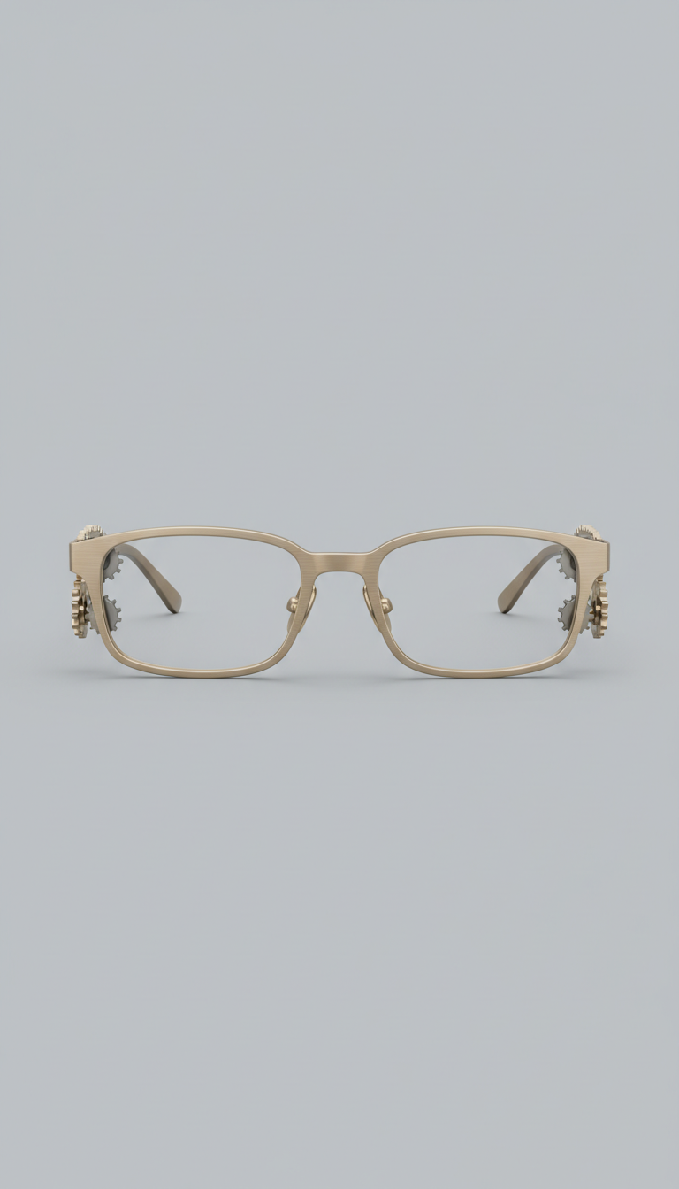 Rectangular Acetate Frame for Hearing Aids