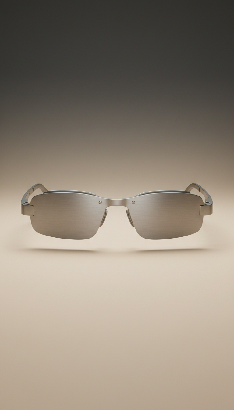 Titanium Round Frame with Slim Arms